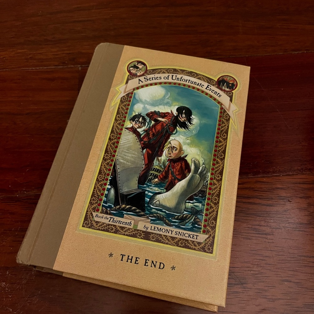 Lemony Snicket The End Hardcover Book - Beige Cover